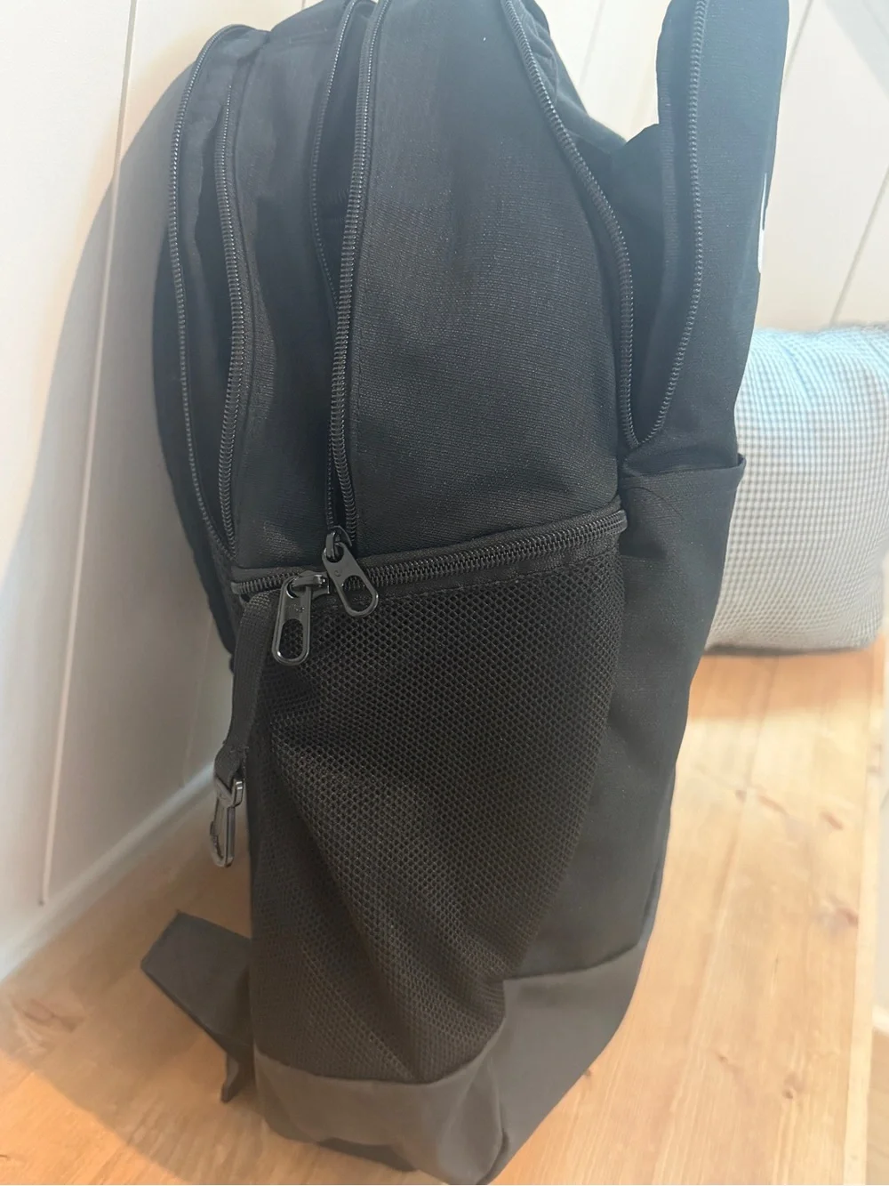 Nike Black Backpack with White Swoosh and Gatorade Logo